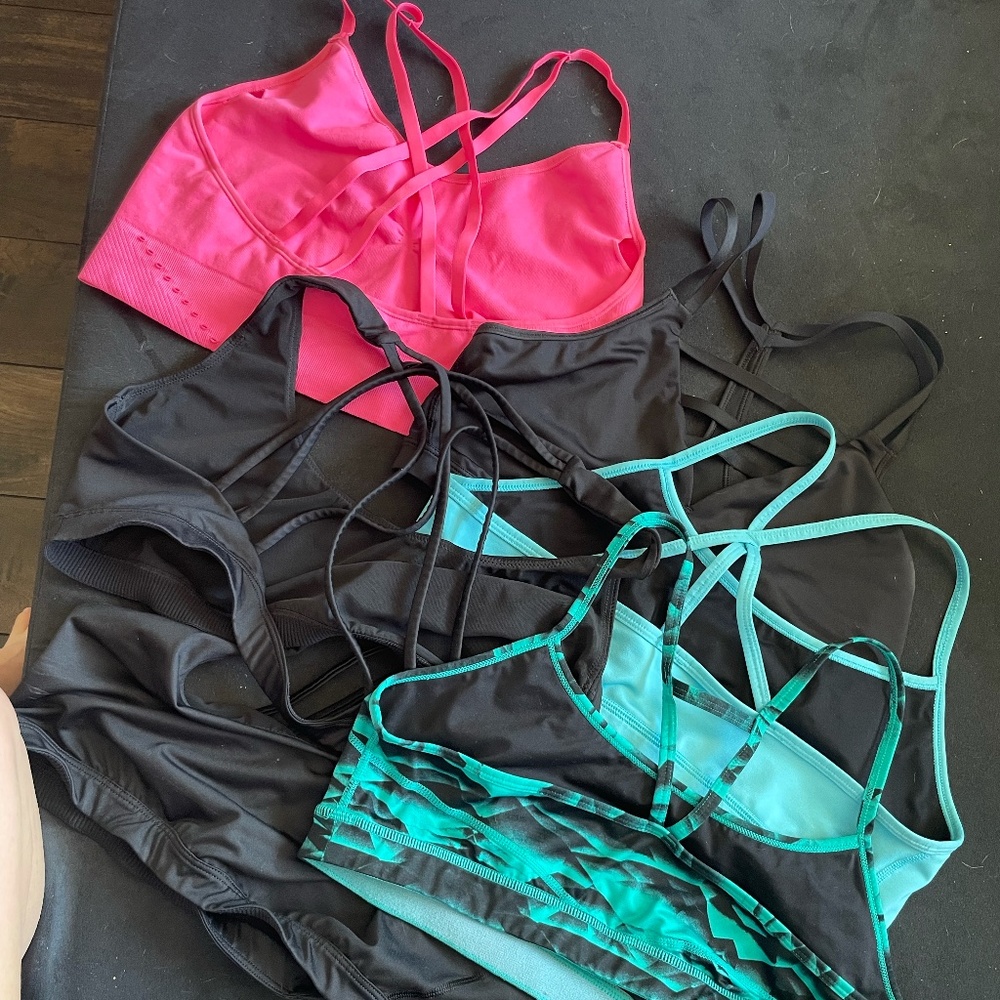 Strappy Sports Bras x6 Size Large